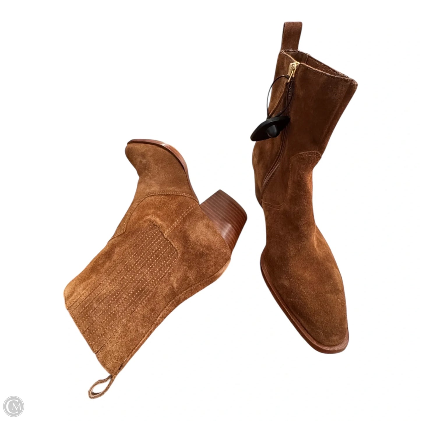 Boots Ankle Heels By Abercrombie And Fitch In Brown, Size: 9.5