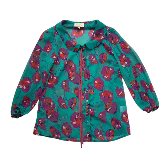 Multi-colored Top Long Sleeve Modcloth, Size S