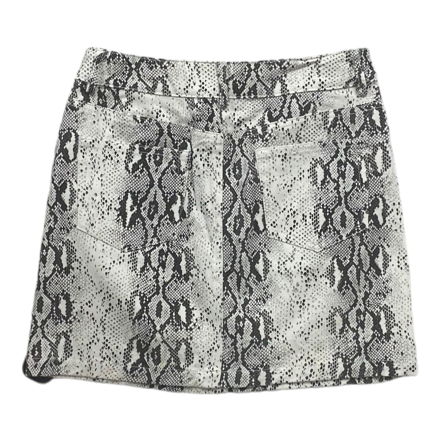 Snakeskin Print Skirt Mini & Short Cotton Candy, Size S