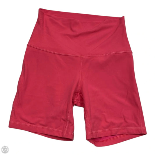 Athletic Shorts By Lululemon In Pink, Size: 4