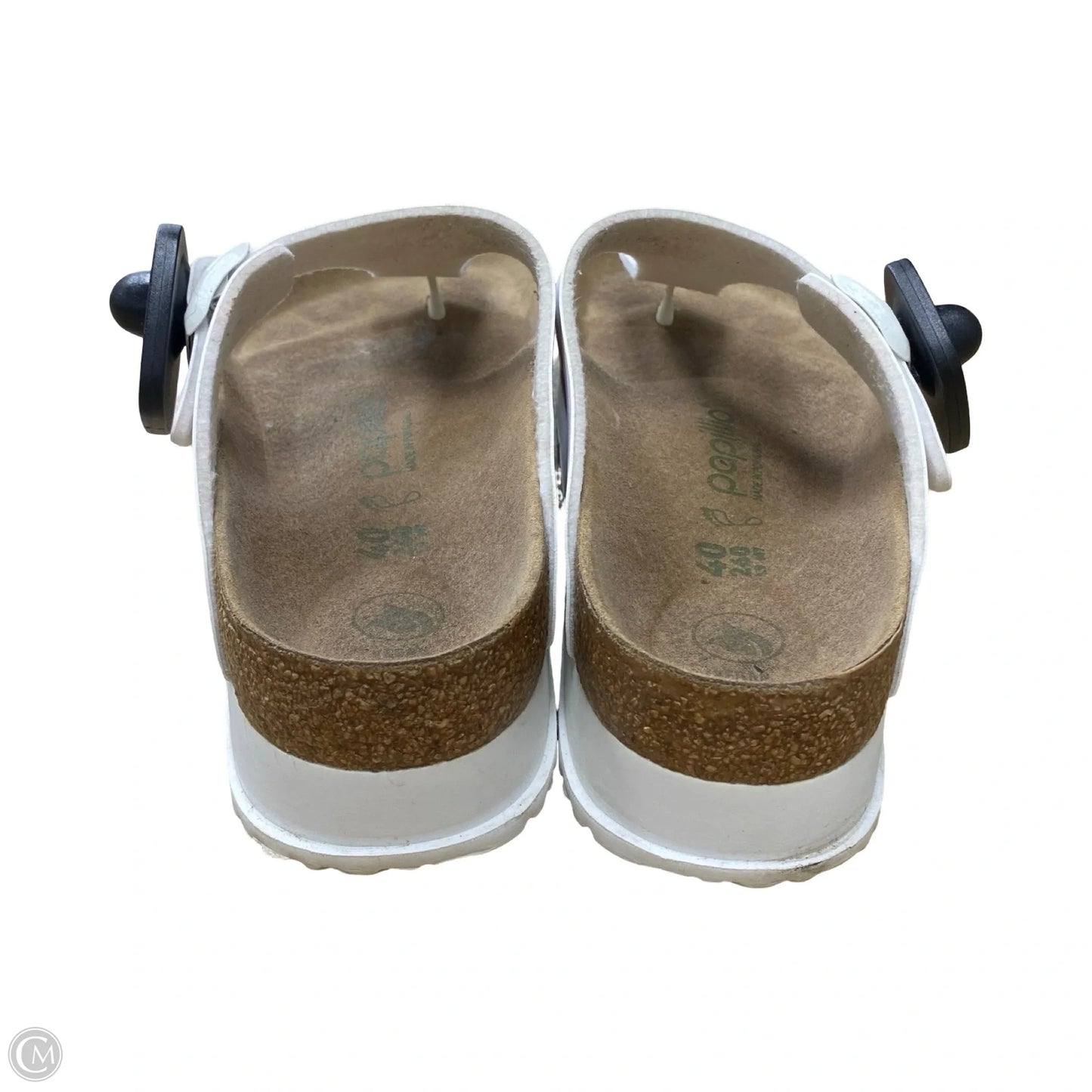 Sandals Designer By Birkenstock In White, Size: 9.5