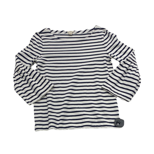 Top Long Sleeve By J Crew In Striped, Size: Xs