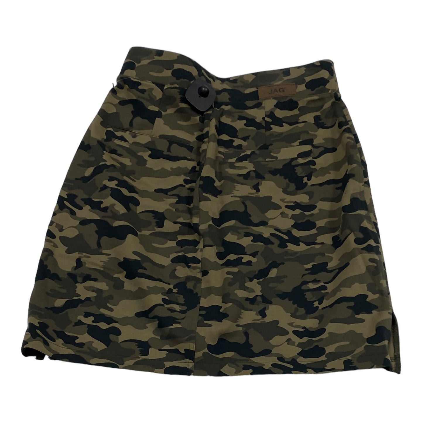 Camouflage Print Skirt Midi Jag, Size Xs