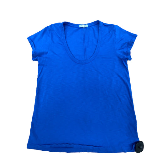 Top Short Sleeve Designer By Rag And Bone In Blue, Size: M