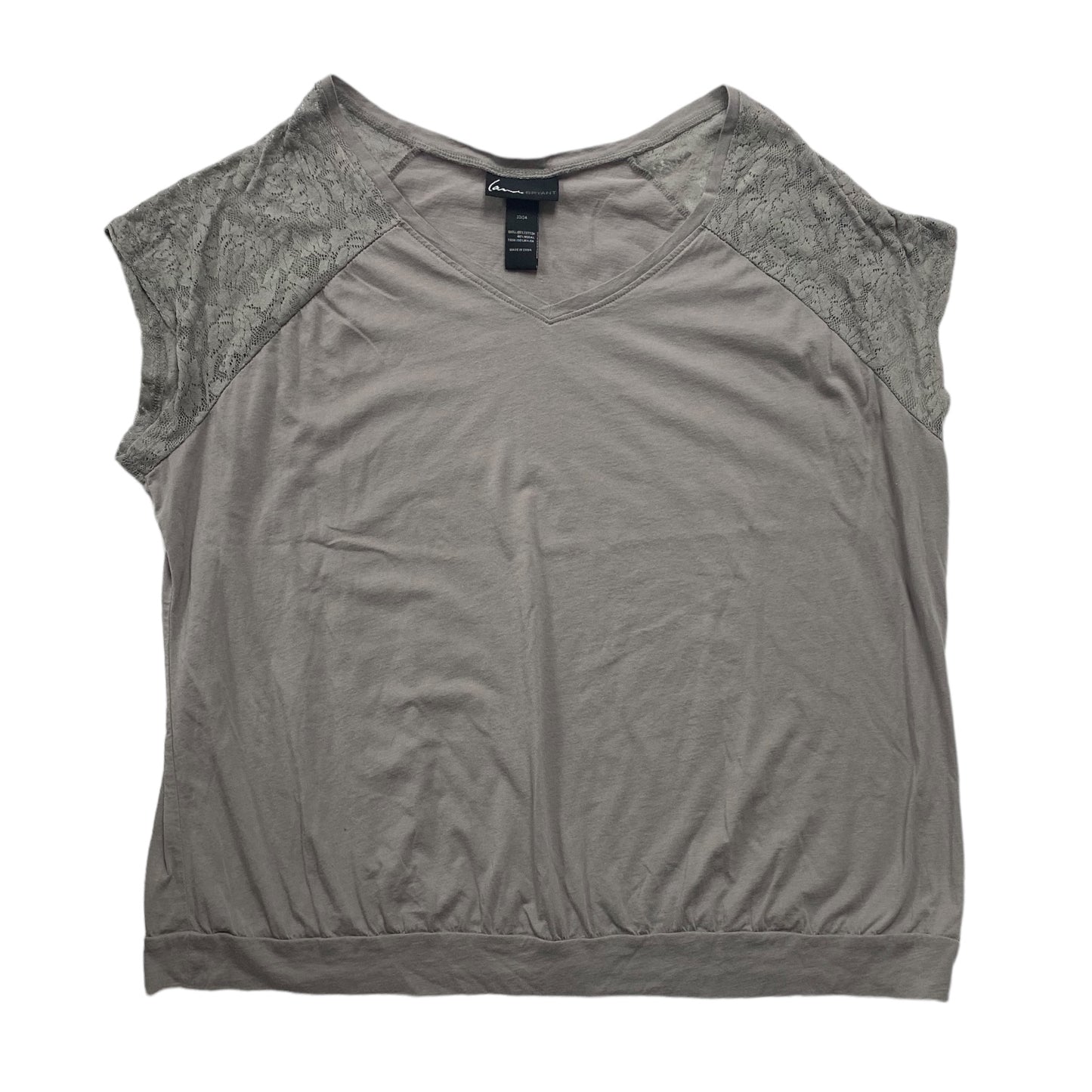 Grey Top Sleeveless Lane Bryant, Size 3x