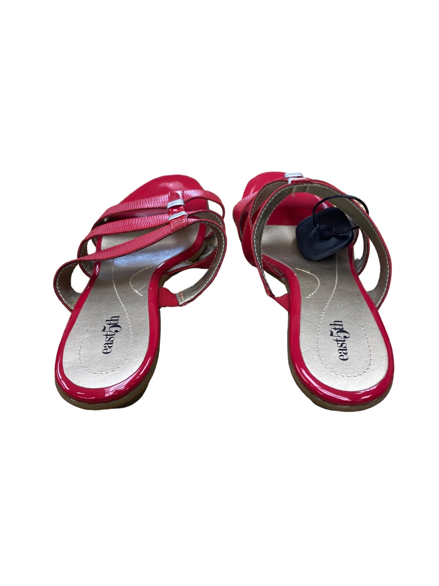 Red Sandals Flats East 5th, Size 8.5