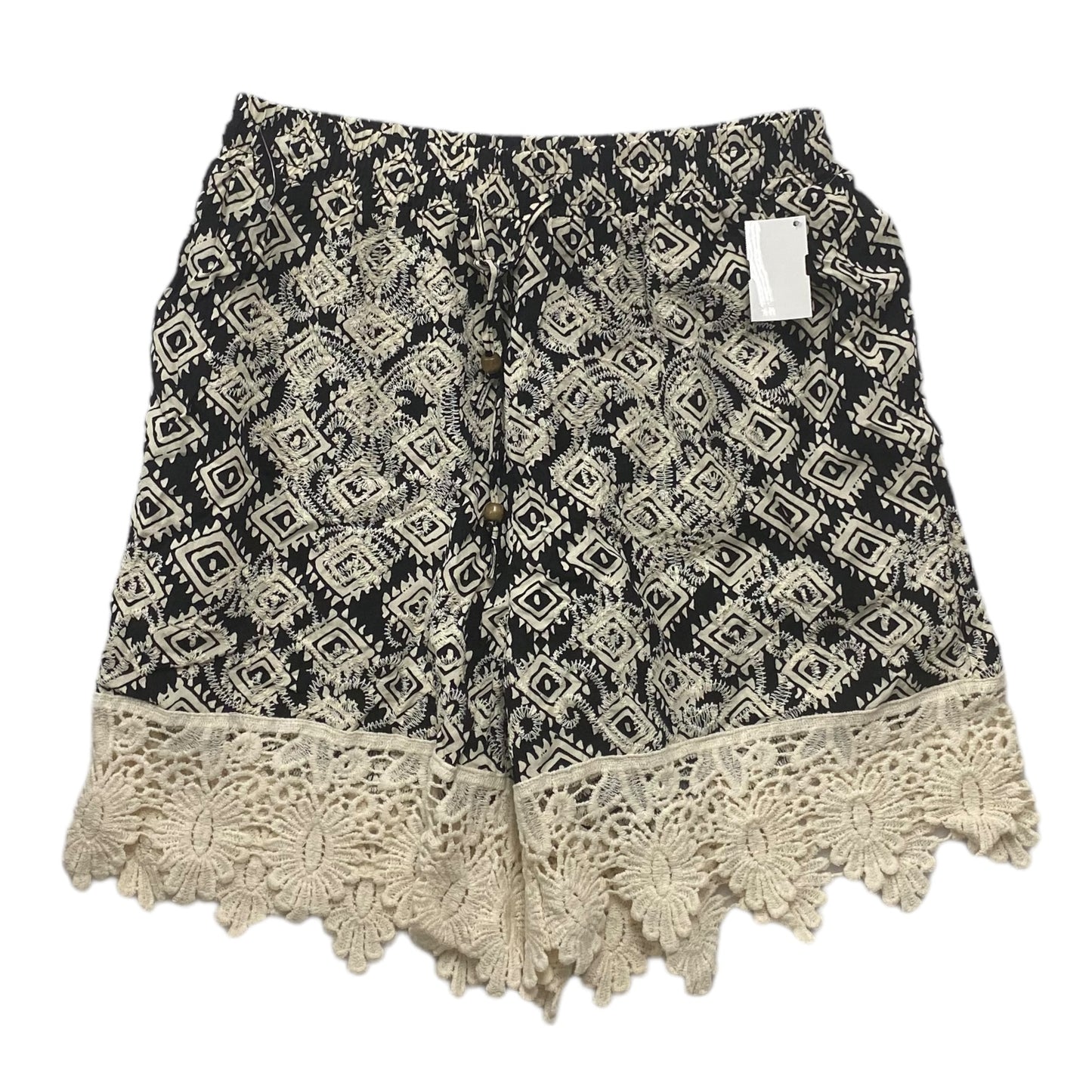 Black & Cream Shorts Solitaire, Size L