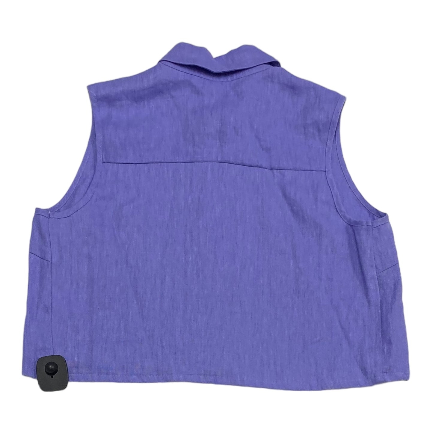 Purple Top Sleeveless HEVRON, Size L