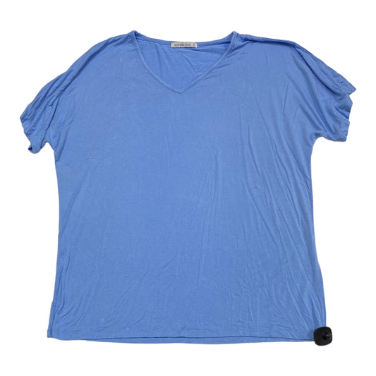 Blue Top Short Sleeve MICHELLE MAE - , Size 2x