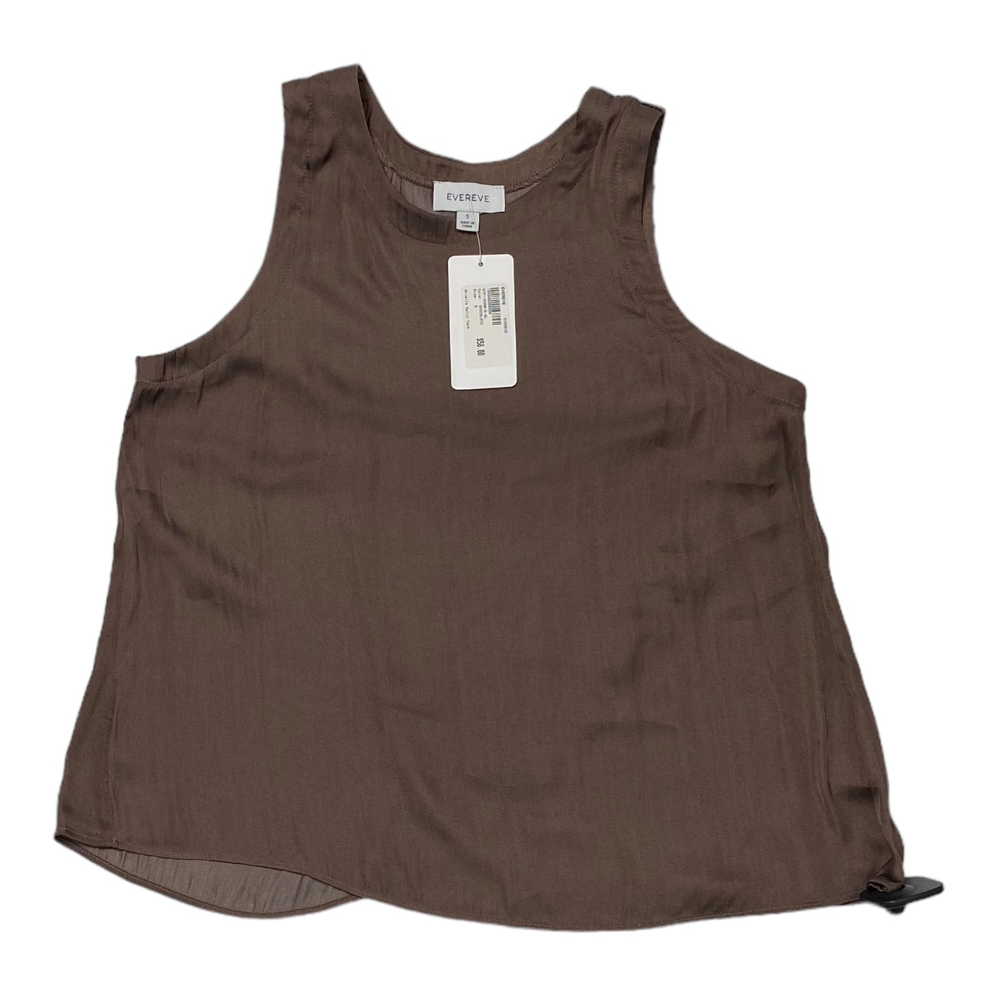 Top Sleeveless By Evereve In Brown, Size: S