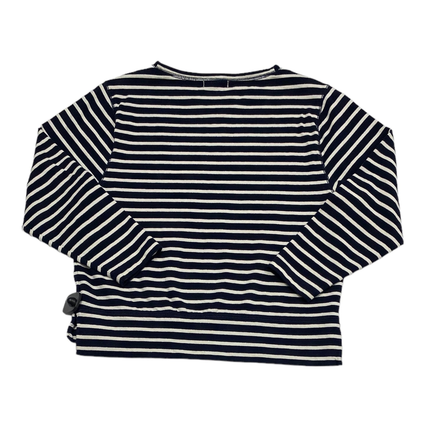 Top Long Sleeve By ALEX MILL In Blue & White, Size: M