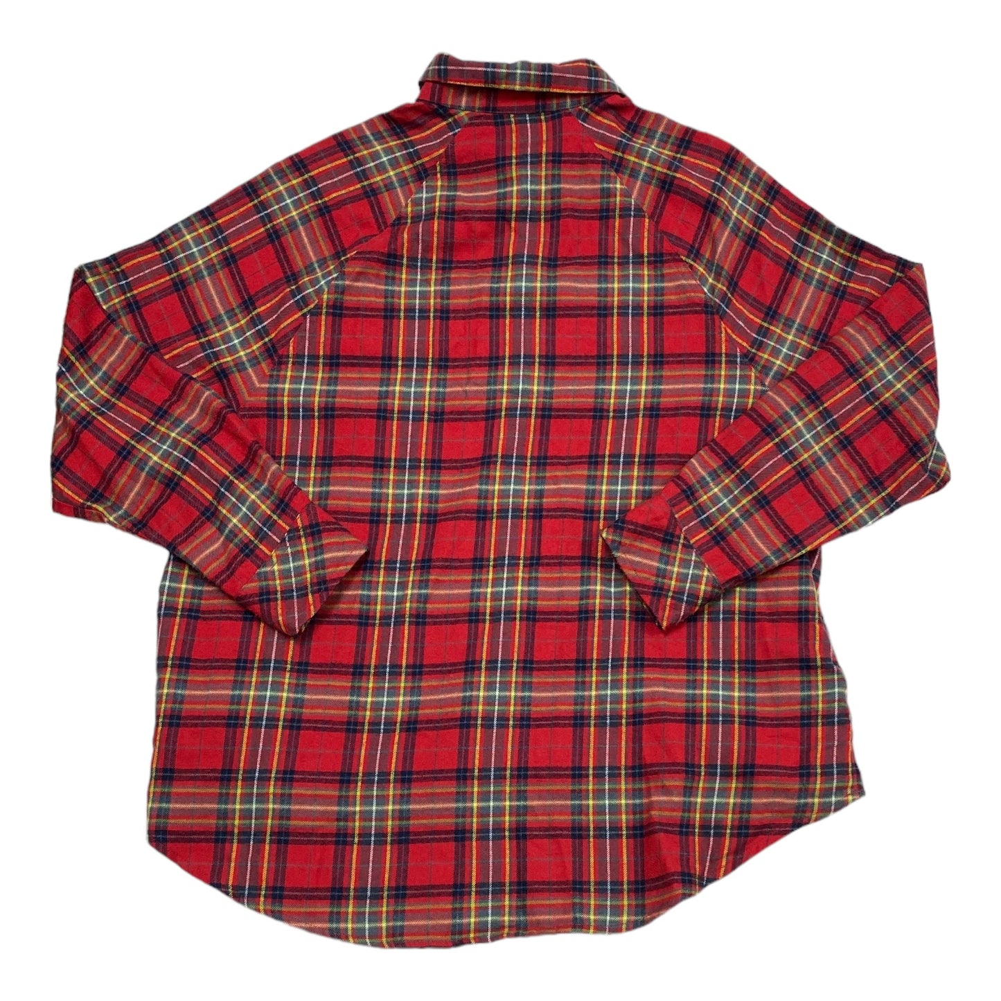 Top Long Sleeve By Wild Fable In Plaid Pattern, Size: Xs