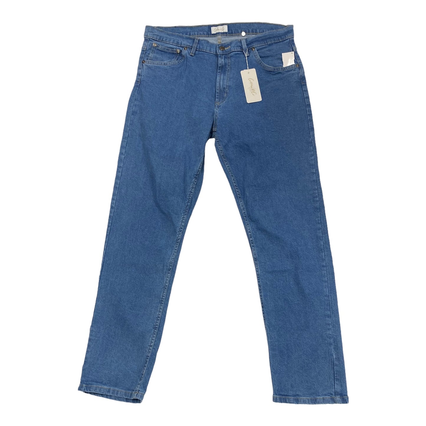 Jeans Skinny By COTTON & CO In Blue Denim, Size: 20