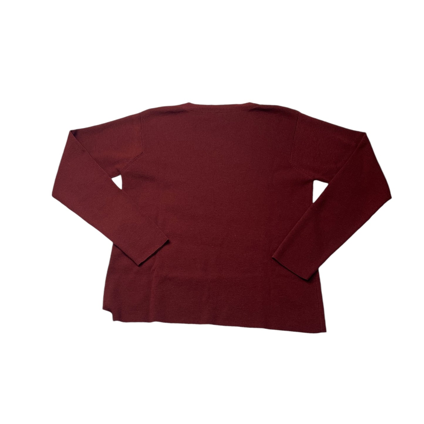 Top Long Sleeve By Eileen Fisher In Red, Size: M