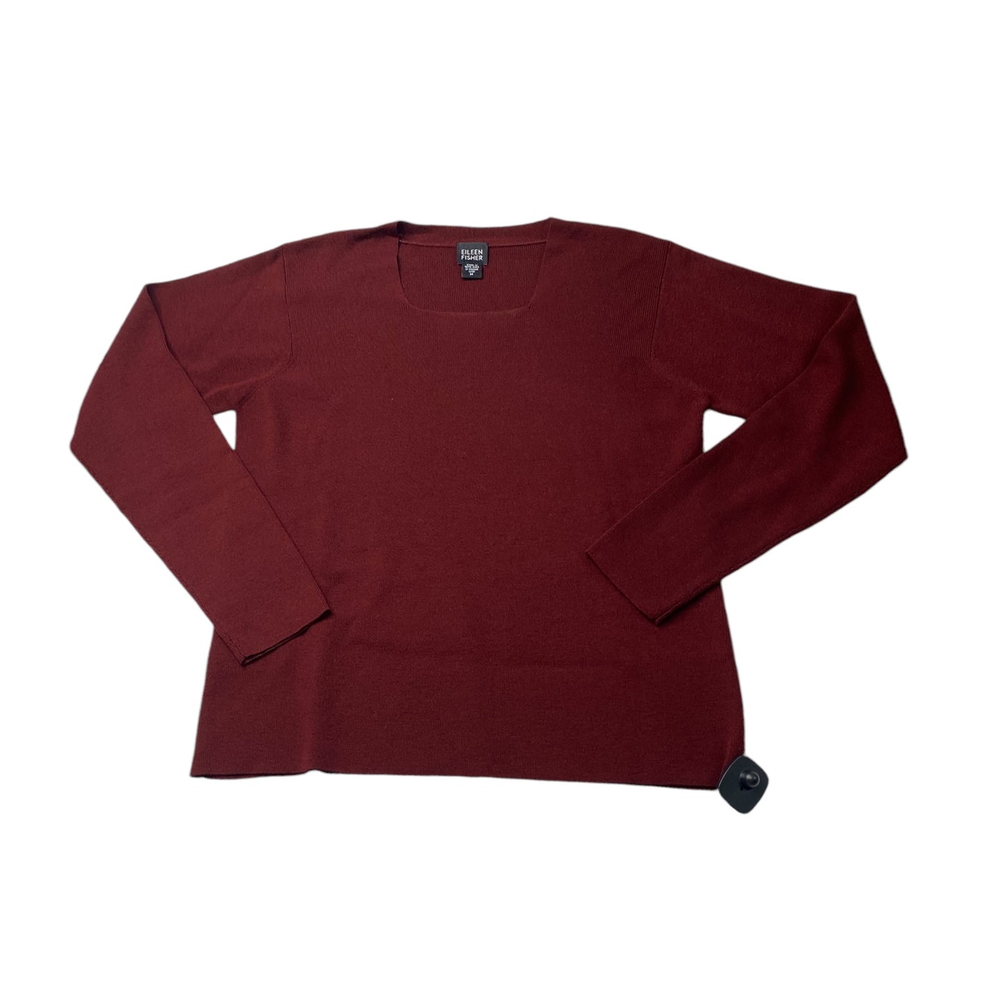 Top Long Sleeve By Eileen Fisher In Red, Size: M