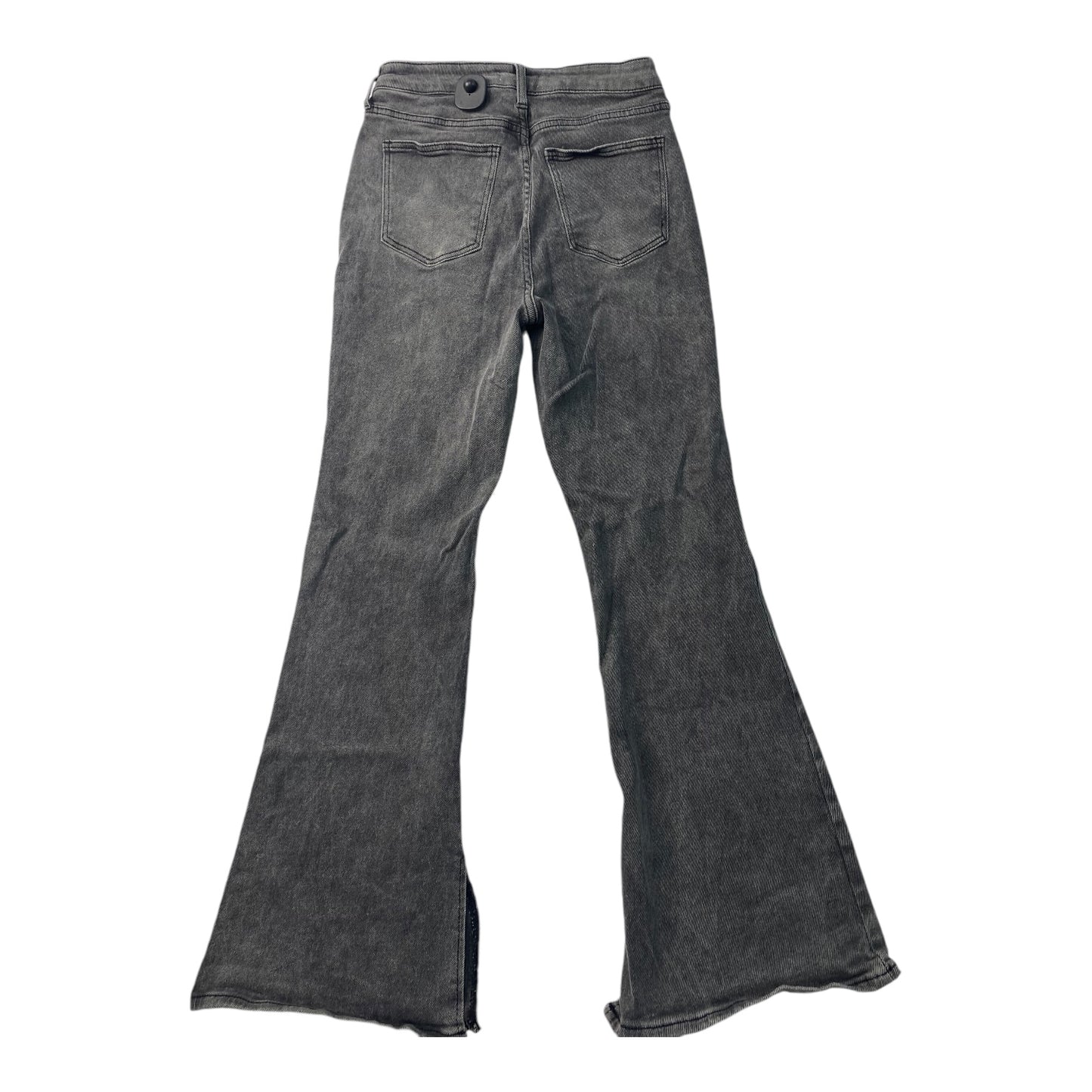 Jeans Flared By Just Fab In Grey Denim, Size: 12