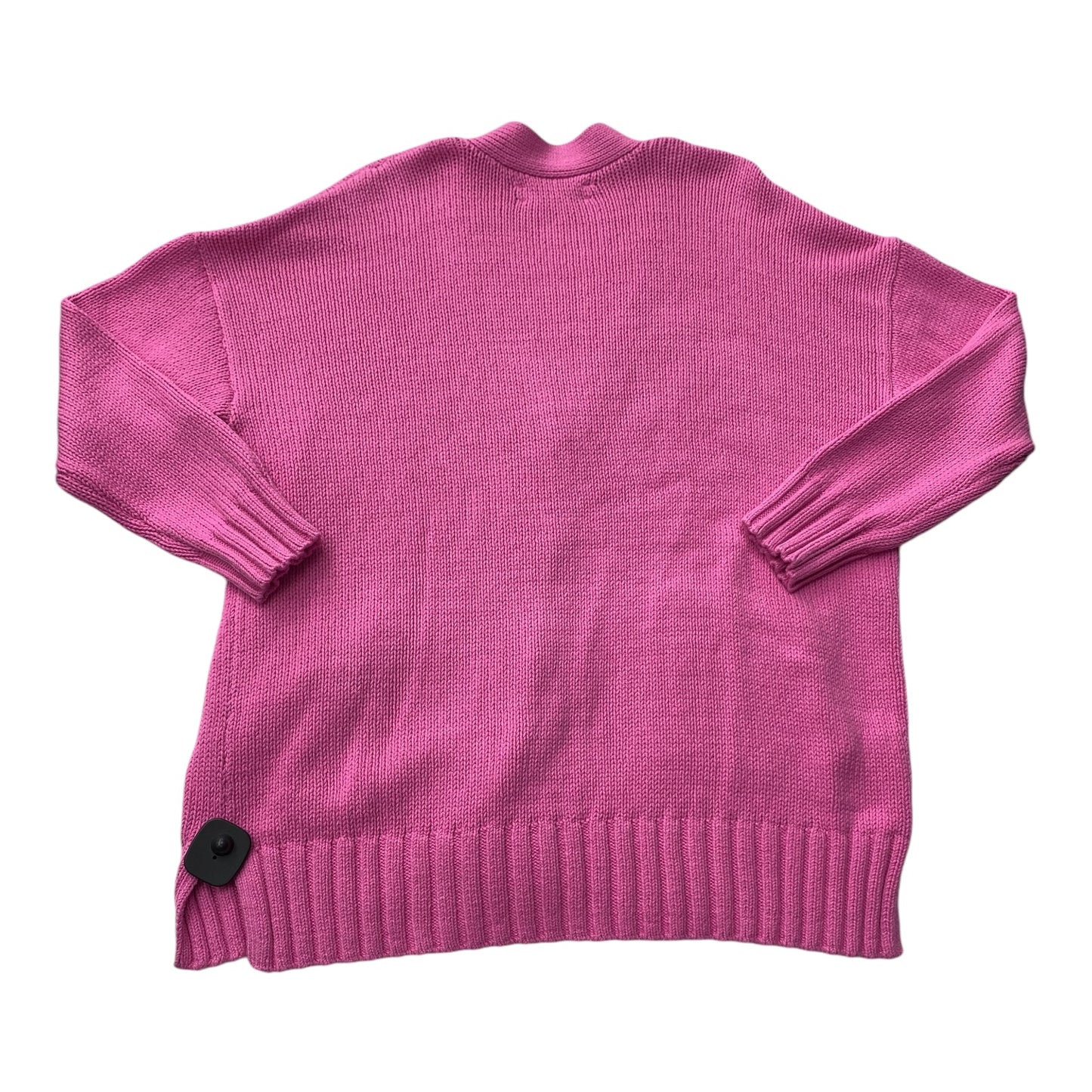 Sweater Cardigan By Loft In Pink, Size: L