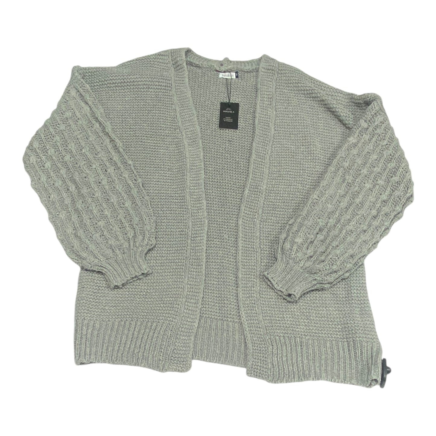 Sweater Cardigan By Soleila In Grey, Size: M