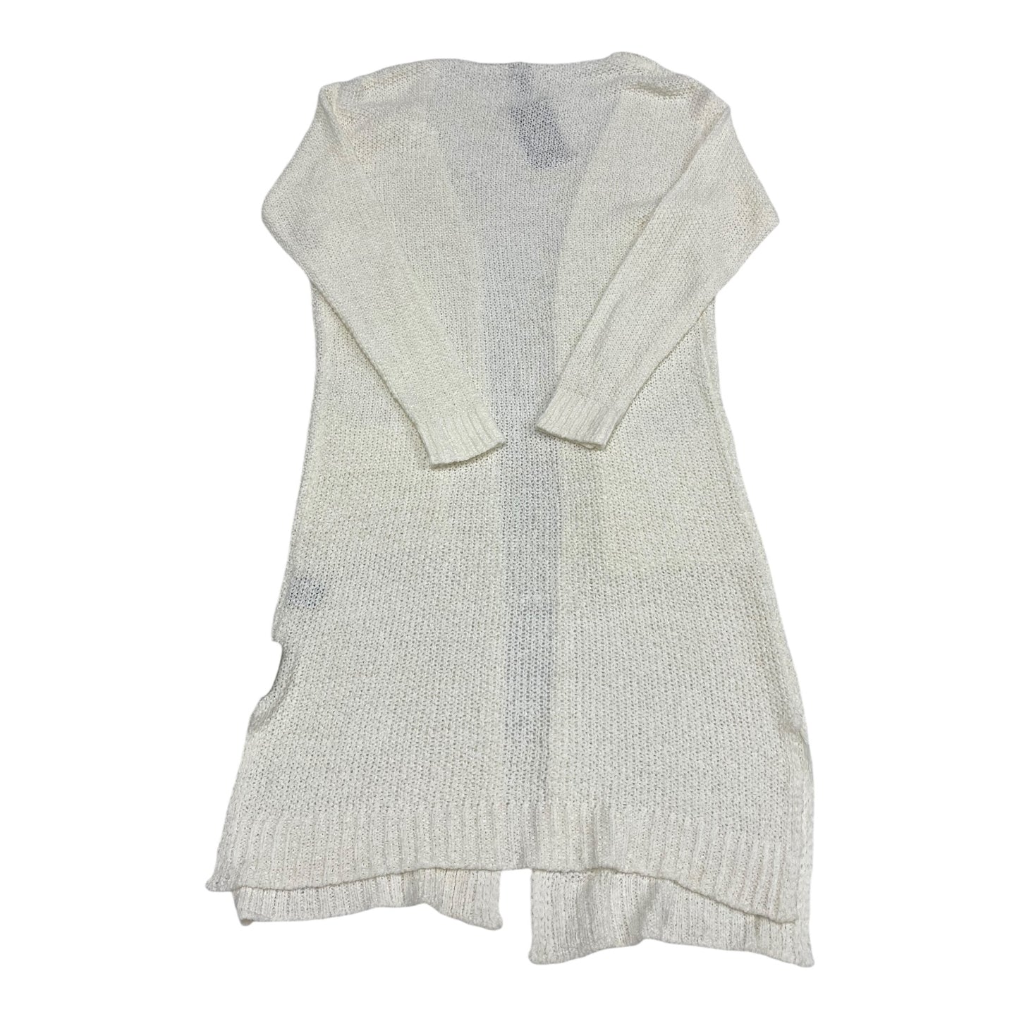 Sweater Cardigan By Moon & Madison In White, Size: M