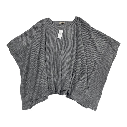 Poncho By Loft In Grey, Size: Xs