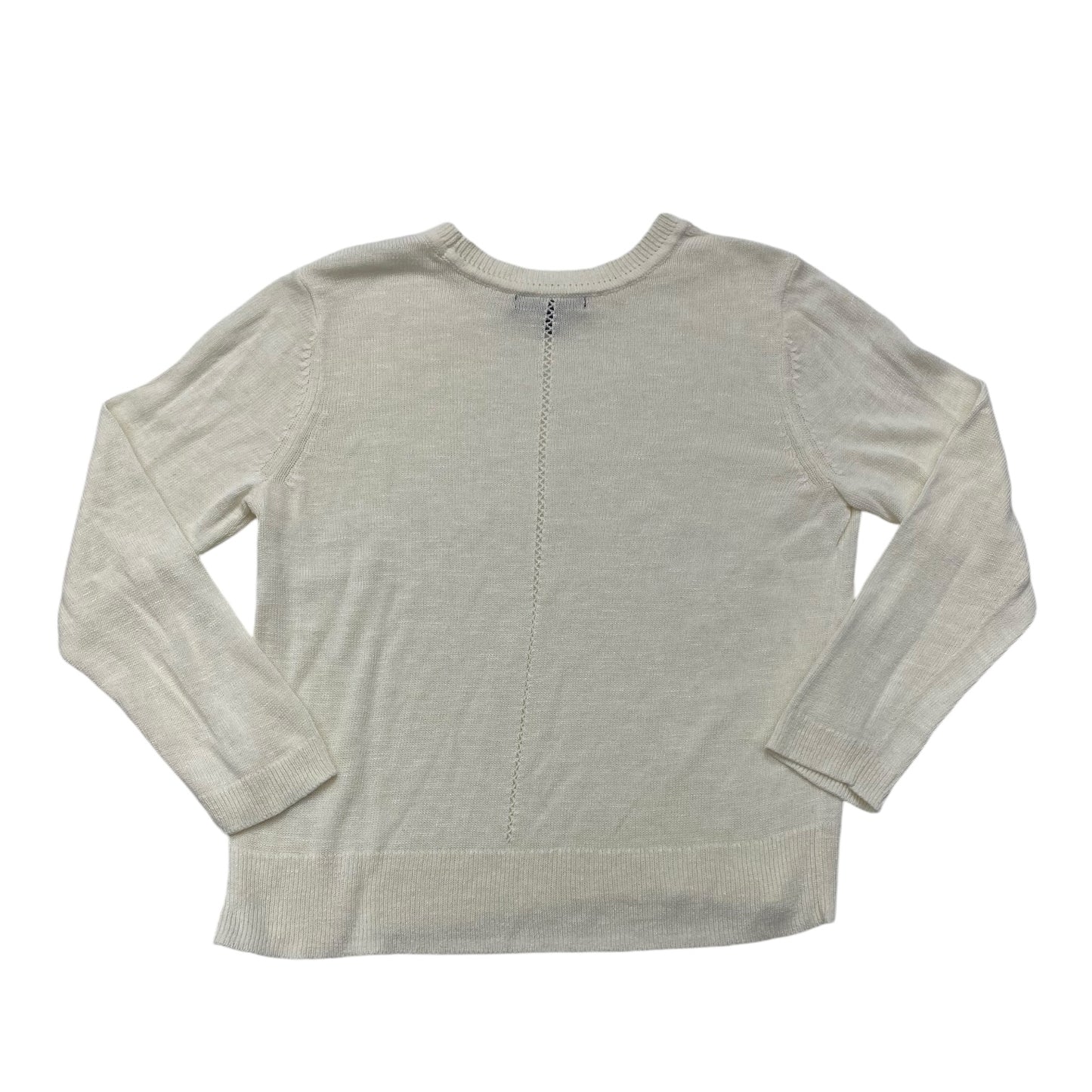 Sweater By Banana Republic In White, Size: L