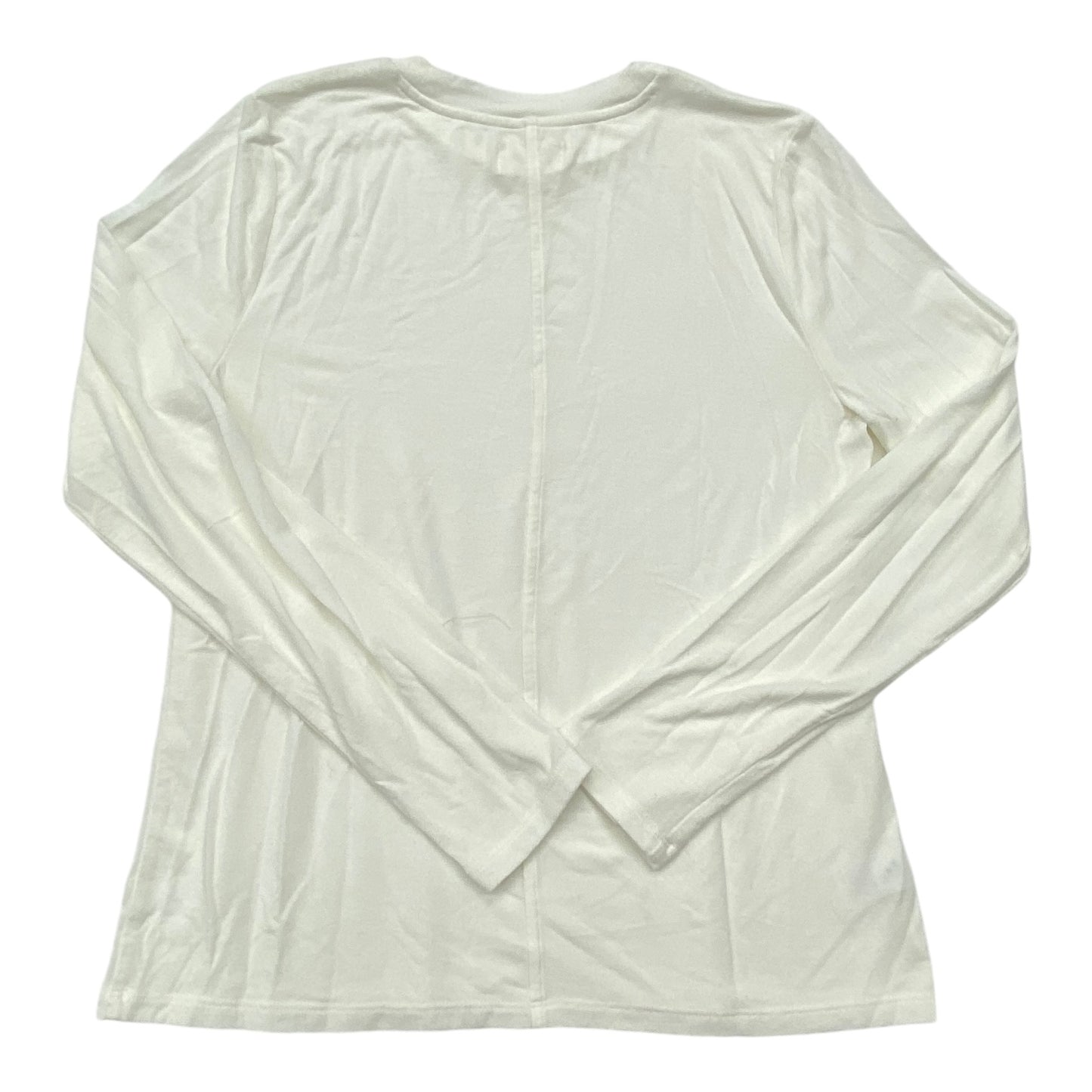 Top Long Sleeve By Lou And Grey In White, Size: L