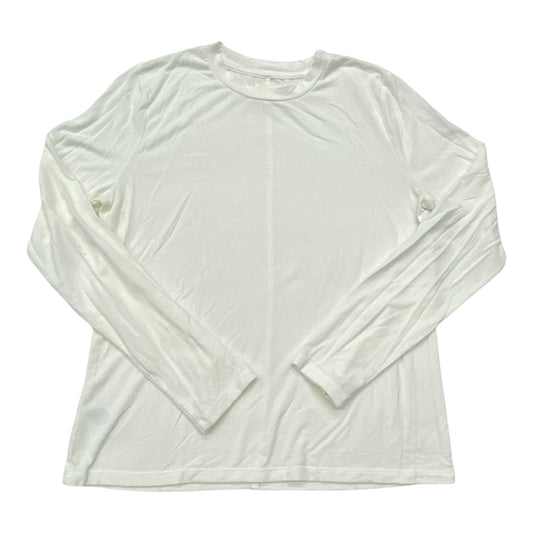 Top Long Sleeve By Lou And Grey In White, Size: L