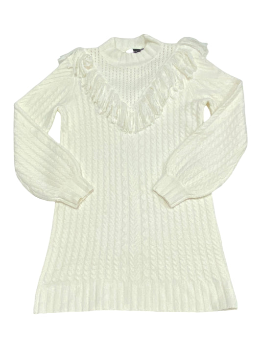 Dress Sweater By Vici In White, Size: S