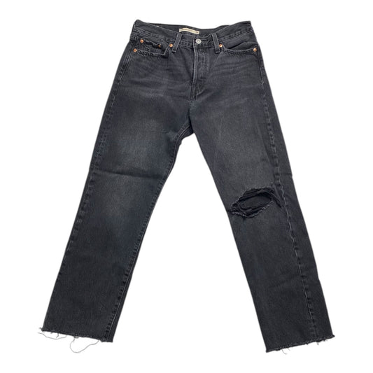 Jeans Straight By Levis In Black, Size: 8