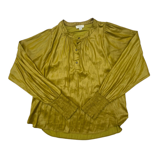 Top Long Sleeve By Current Air In Chartreuse, Size: Xs