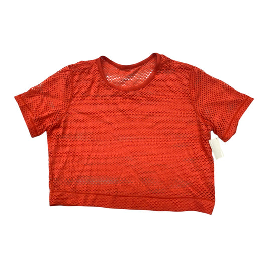 Athletic Top Short Sleeve By Lululemon In Red, Size: S