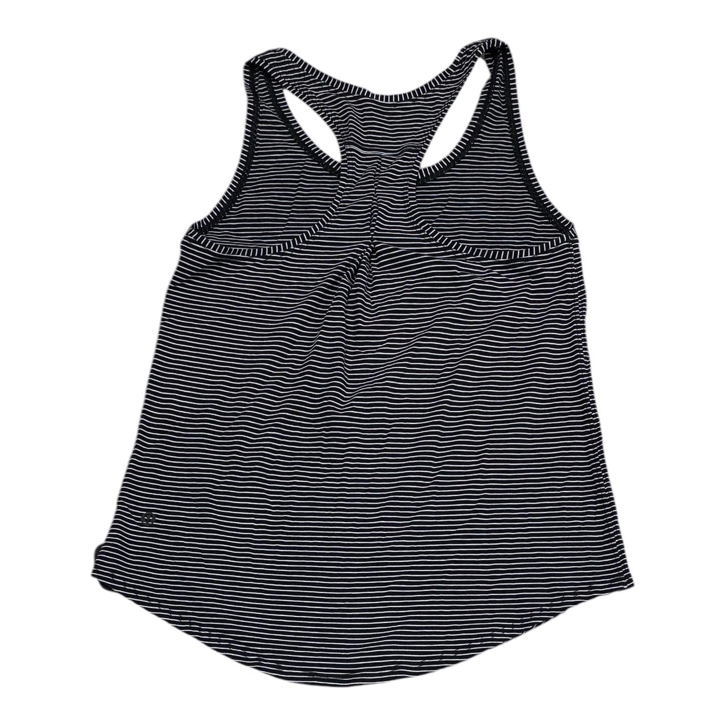 Athletic Tank Top By Lululemon In Black & White, Size: S