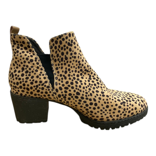 Boots Ankle Heels By Dr Scholls In Animal Print, Size: 10