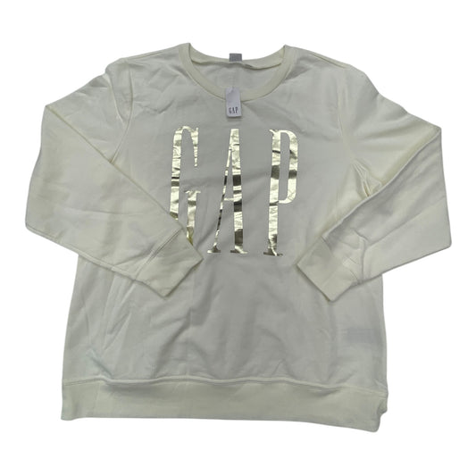 Top Long Sleeve By Gap In Cream, Size: L