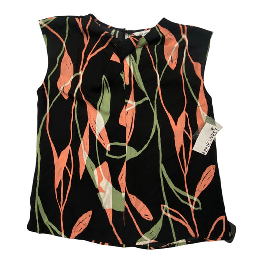 Top Sleeveless By Nine West In Multi-colored, Size: M