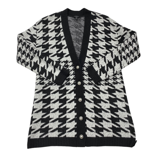 Sweater Cardigan By Talbots In Black & White, Size: S