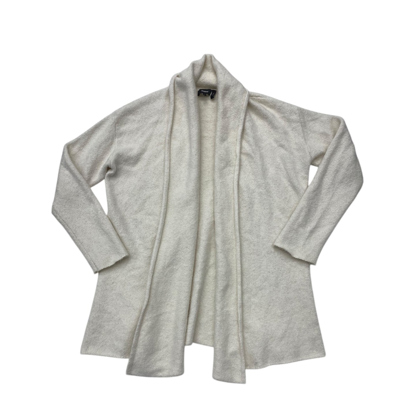 Sweater Cardigan By Theory In Ivory, Size: L