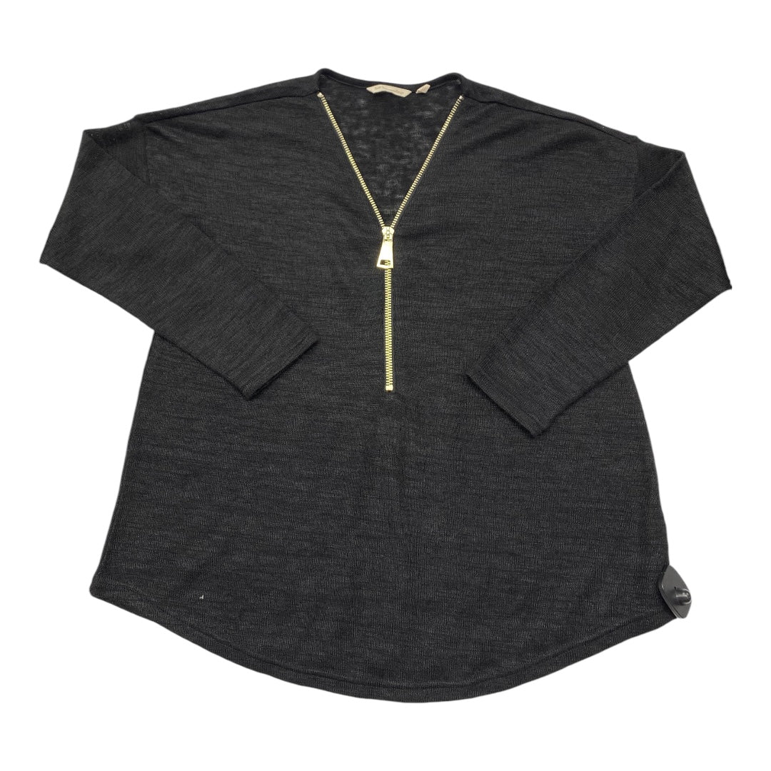 Top Long Sleeve By Soft Surroundings In Black & Gold, Size: L