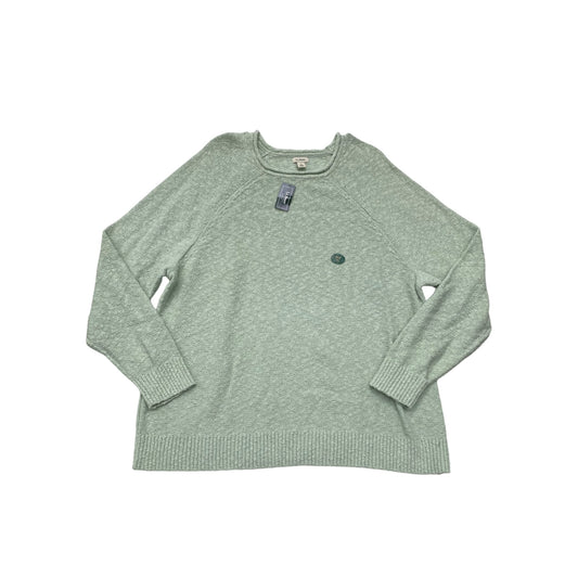 Sweater By L.l. Bean In Green, Size: 3x