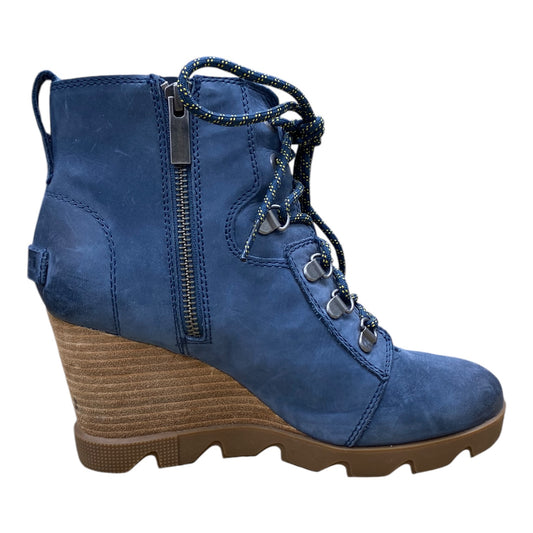 Boots Ankle Heels By Sorel In Blue, Size: 8.5