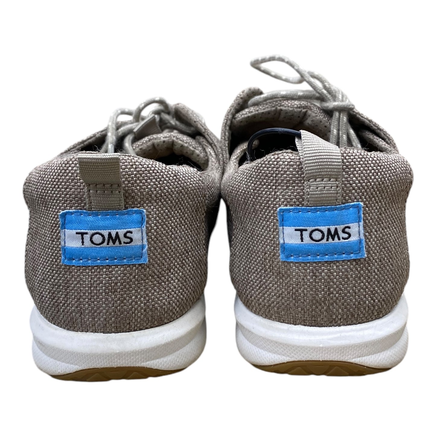 Shoes Sneakers By Toms In Brown & White, Size: 8.5