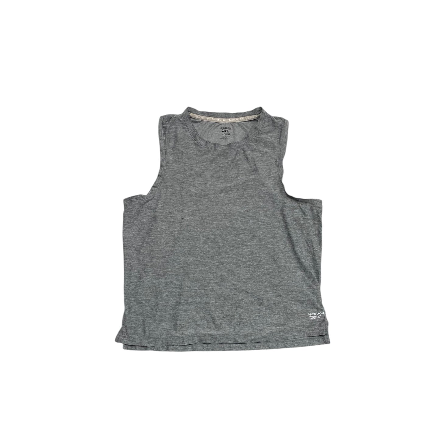 Athletic Tank Top By Reebok In Grey, Size: M