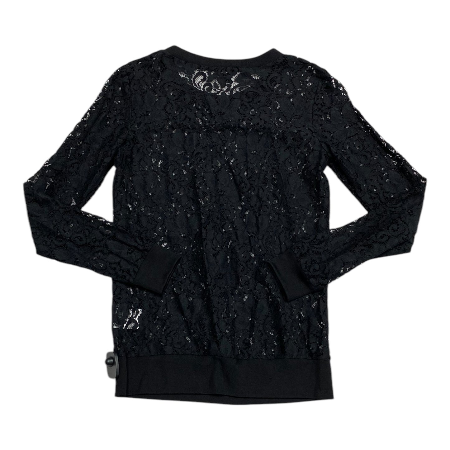 Top Long Sleeve By Theory In Black, Size: Sp