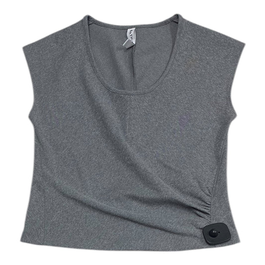 Athletic Top Short Sleeve By Athleta In Grey, Size: S