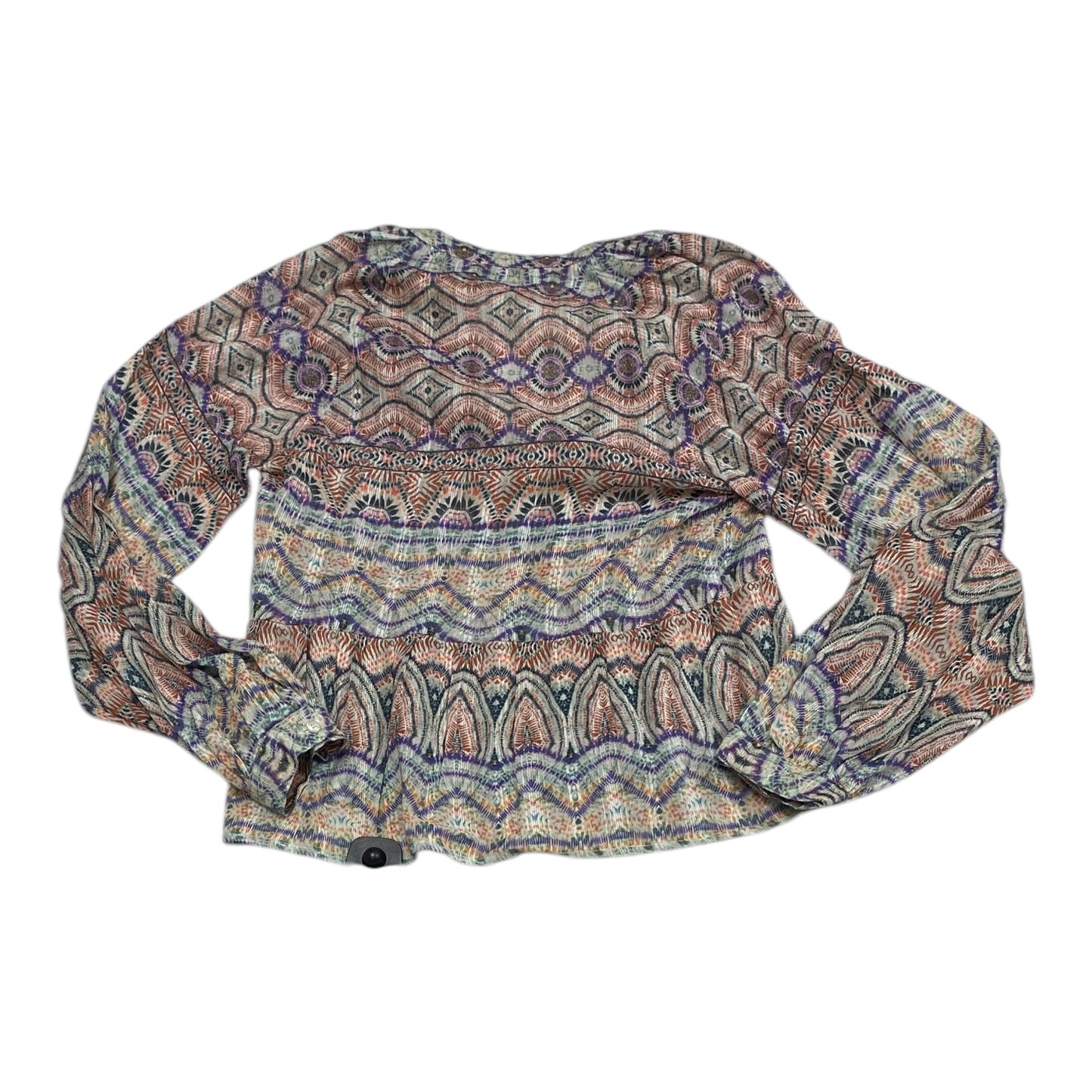 Top Long Sleeve By Amanda Uprichard In Multi-colored, Size: S