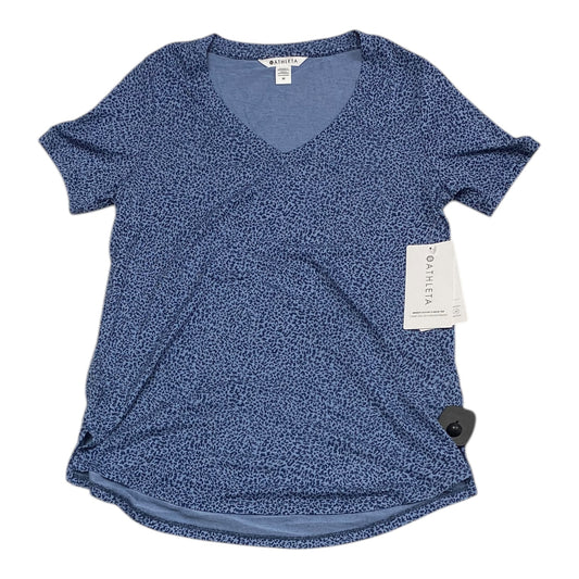 Athletic Top Short Sleeve By Athleta In Blue, Size: M