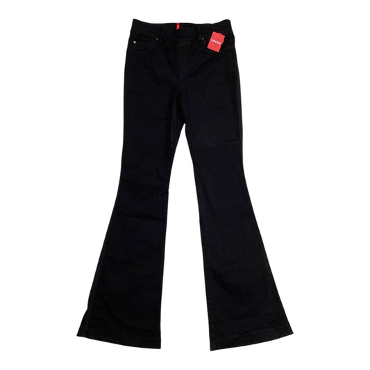 Jeans Flared By Spanx In Black Denim, Size: M