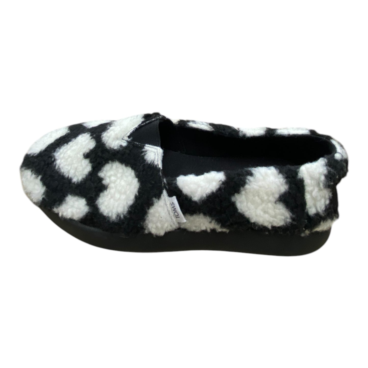 Shoes Flats By Toms In Black & White, Size: 8