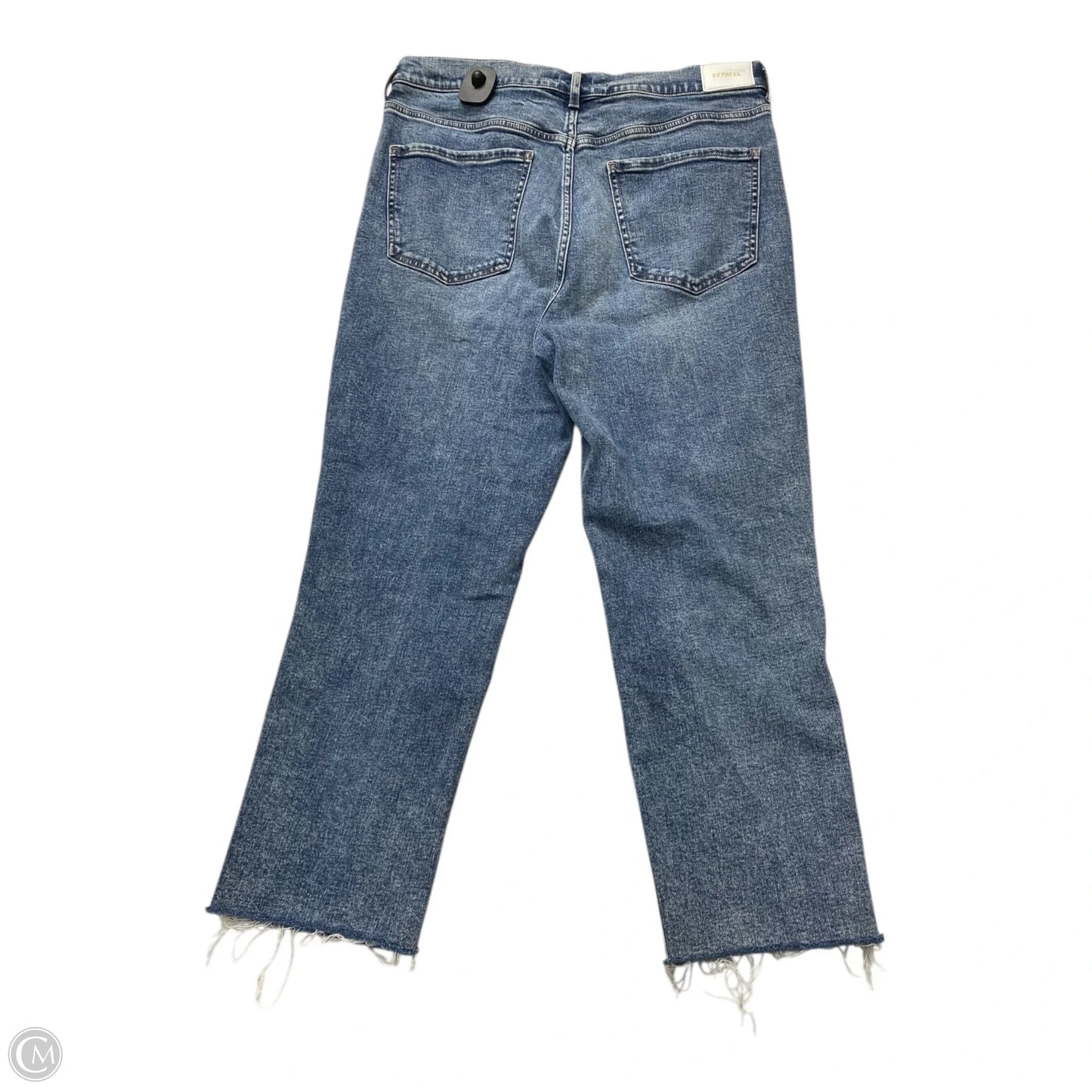 Jeans Straight By Express In Blue Denim, Size: 14