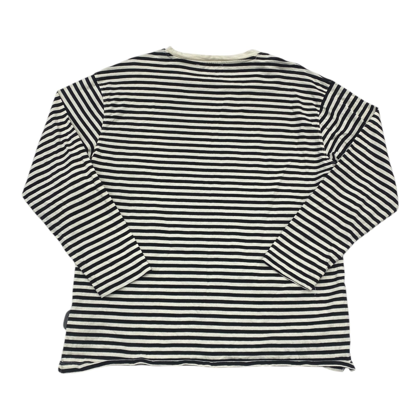 Top Long Sleeve By Mng In Black & White, Size: L